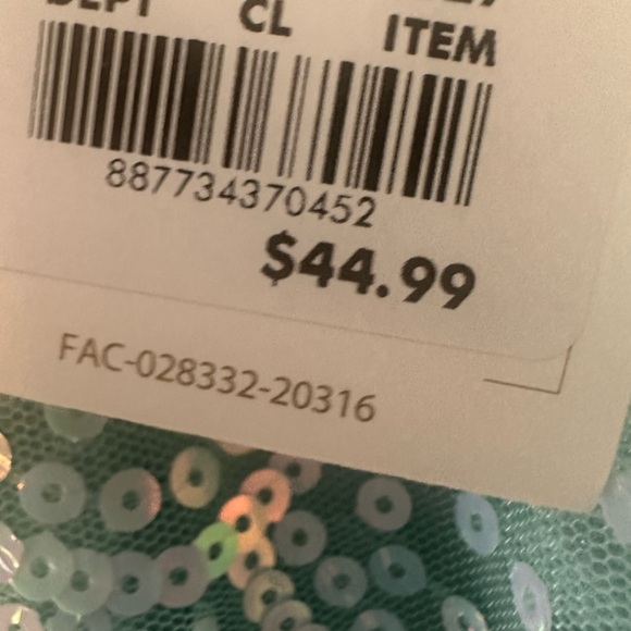 NWT Disney’s Ariel sequins mermaid themed dress-girls 11/12 - Picture 7 of 8